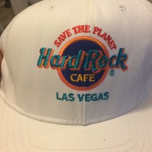 Hard Rock Cafe Las Vegas SnapBack white hat